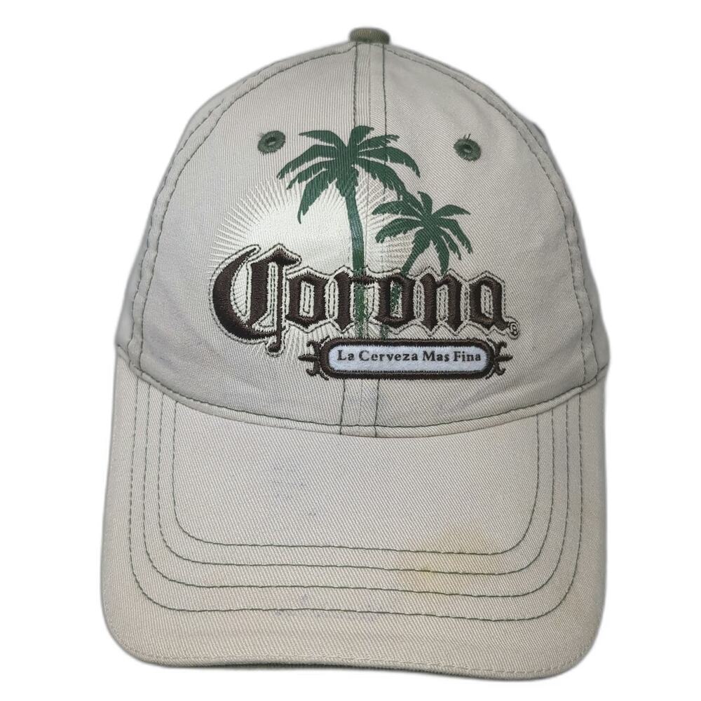 H3 Sportgear Corona Beer Palm Trees Beige Baseball Cap One Size Strapback Hat